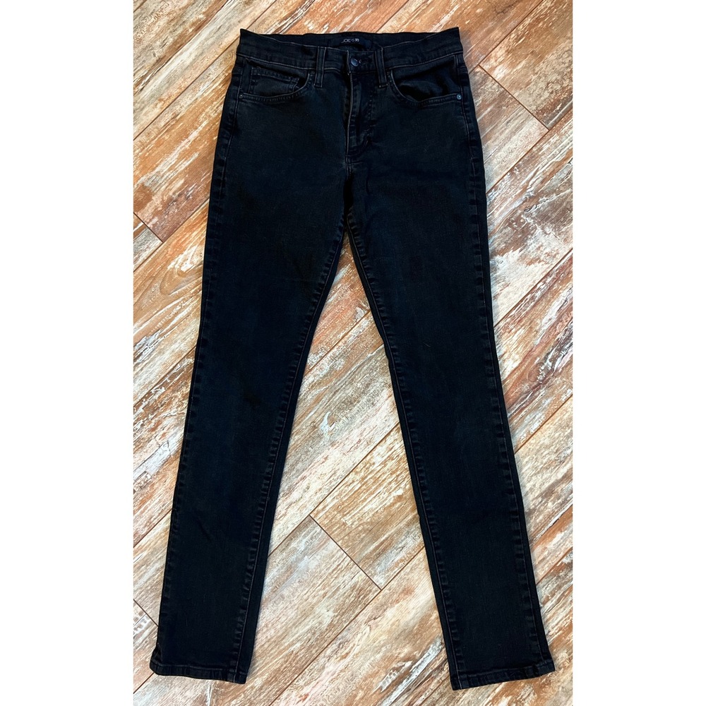 Joe's Jeans Black Skinny Jeans Women's 29 Mid Rise Stretch Dark Wash - Picture 2 of 9